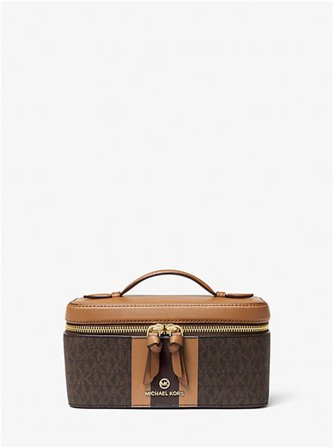 Medium Logo Stripe Trunk Travel Case 